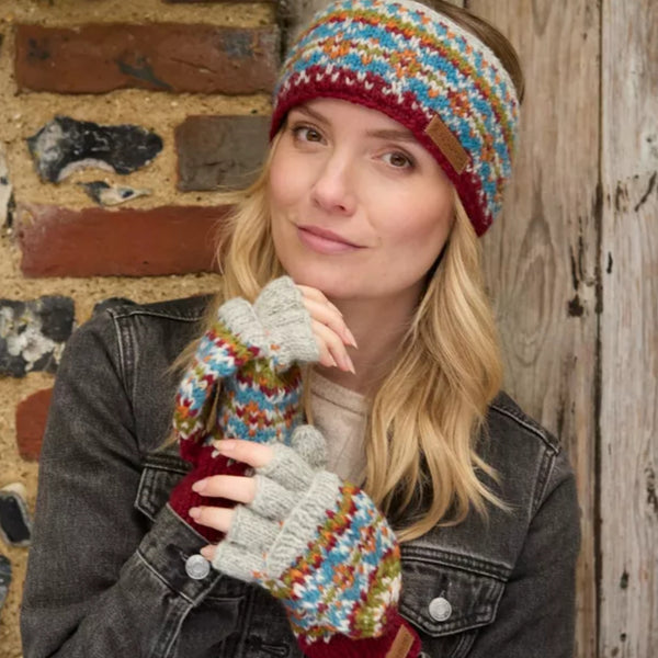 The Hat Shop Pachamama Iona Glove/Mitts Burgundy