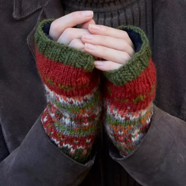 The Hat Shop, Pachamama Iona Handwarmers in Moss