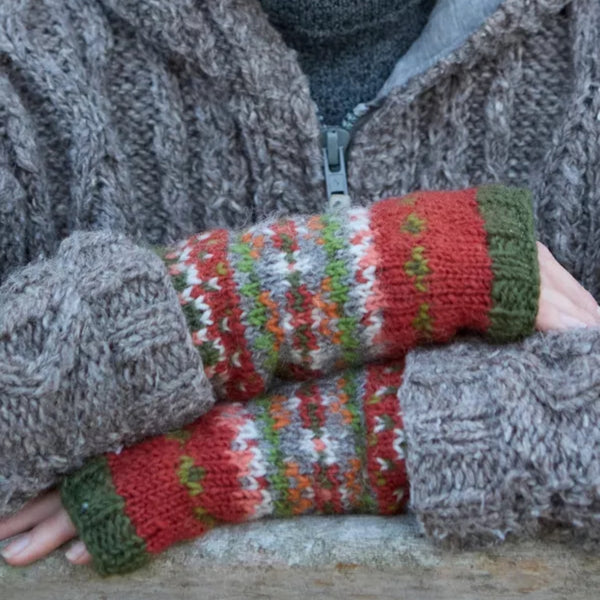The Hat Shop, Pachamama Iona Handwarmers in Moss
