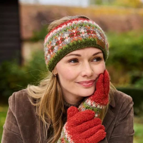 The hat Shop, Pachamama Iona Headband in Moss