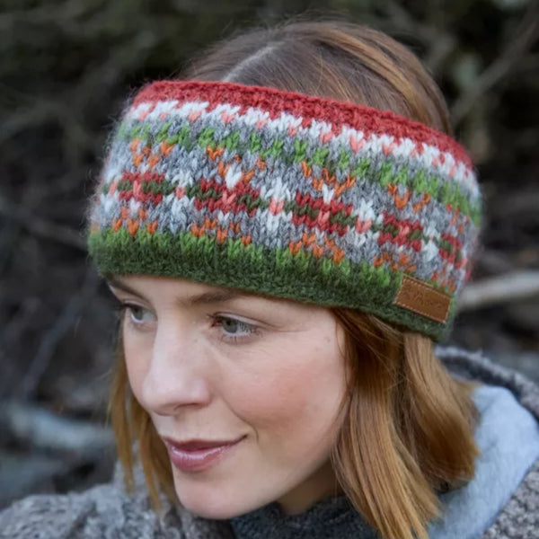 The hat Shop, Pachamama Iona Headband in Moss