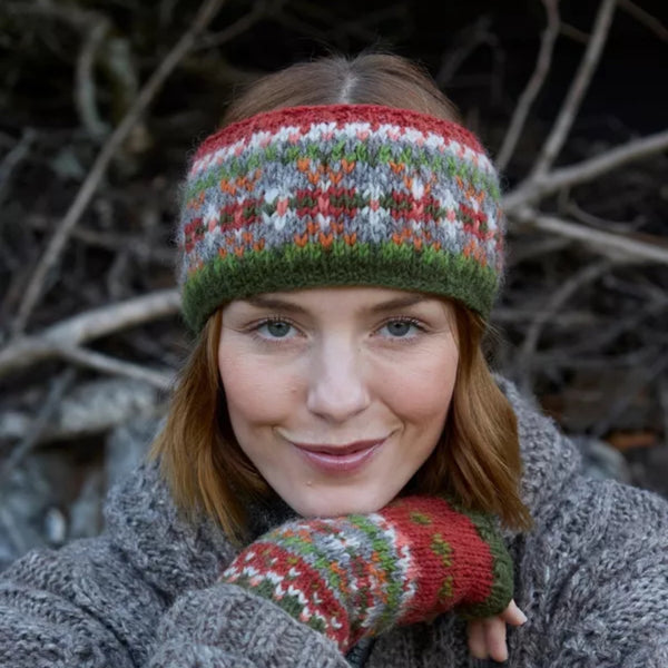 The hat Shop, Pachamama Iona Headband in Moss