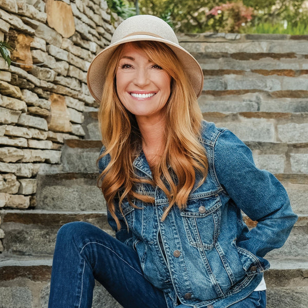 The Hat Shop Wallaroo Lady Brett Sun Hat in Mixed Camel
