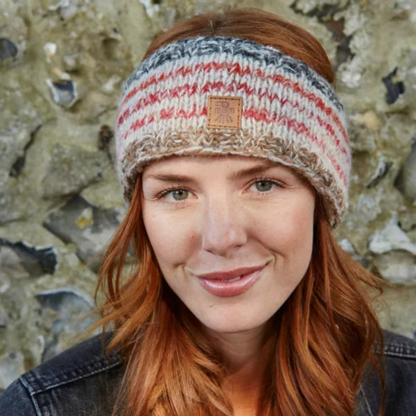 The Hat Shop Ladies Pachamama Langtang Lined Headband 'Red Earth'