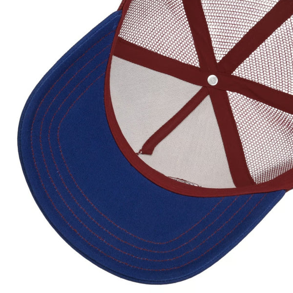 The Hat Shop Stetson Lettering Trucker Cap in Blue