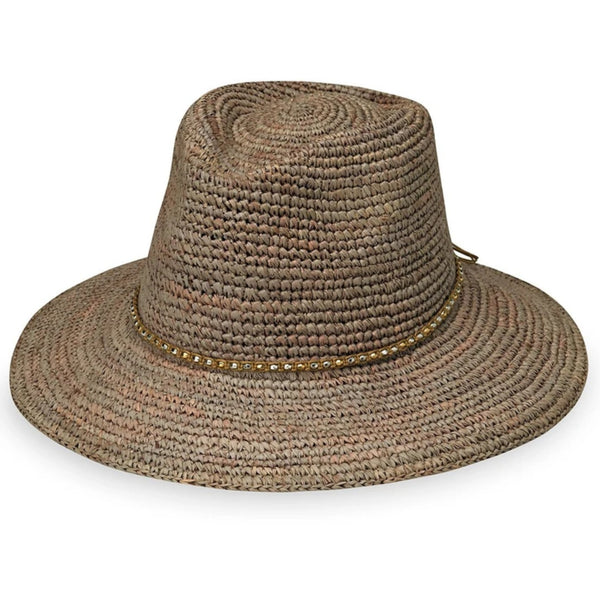 The Hat Shop Wallaroo Malibu Raffia Straw Sun Hat Mushroom