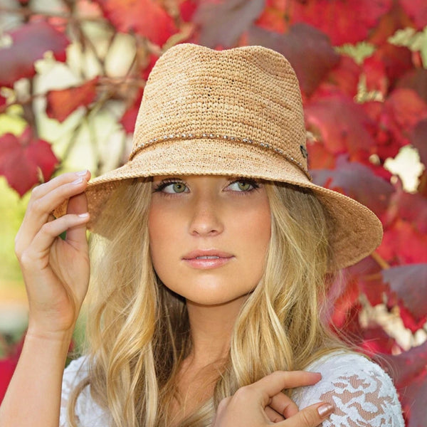 The Hat Shop Wallaroo Malibu Raffia Straw Sun Hat