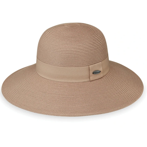 The Hat Shop Wallaroo Margot wide brim sun hat UPF50+ Taupe