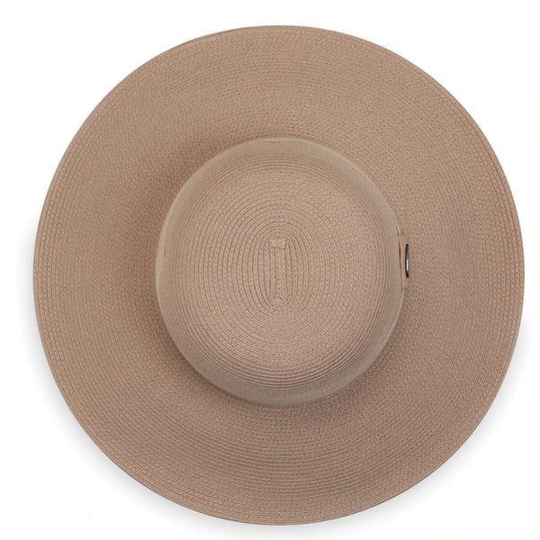 The Hat Shop Wallaroo Margot wide brim sun hat UPF50+ Taupe