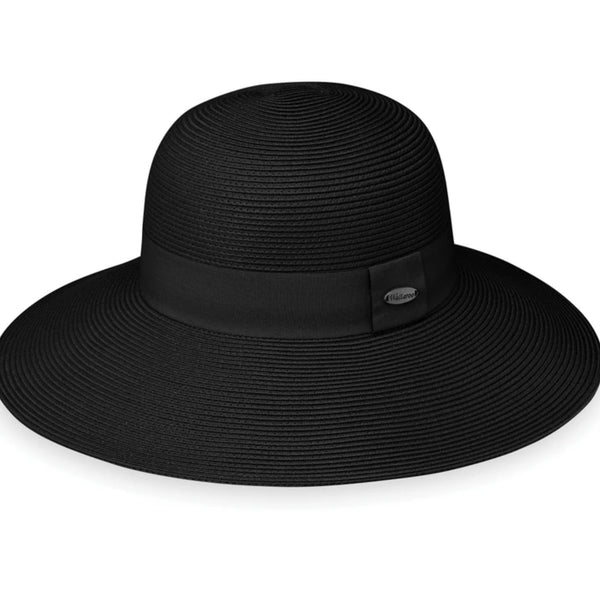 The Hat Shop Wallaroo Margot wide brim sun hat UPF50+ Black