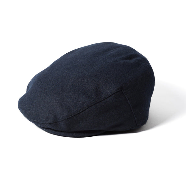 The Hat Shop Failsworth Wool Melton Cap Navy