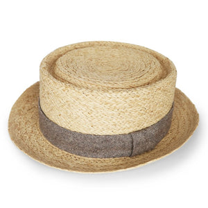 The Hat Shop Denton Raffia Pork Pie Hat