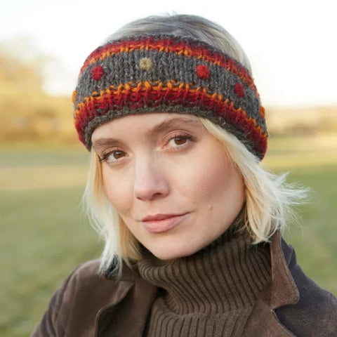 The Hat Shop Ladies Pachamama Montpellier Lined Headband 'Bark'