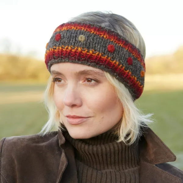 The Hat Shop Ladies Pachamama Montpellier Lined Headband 'Bark'