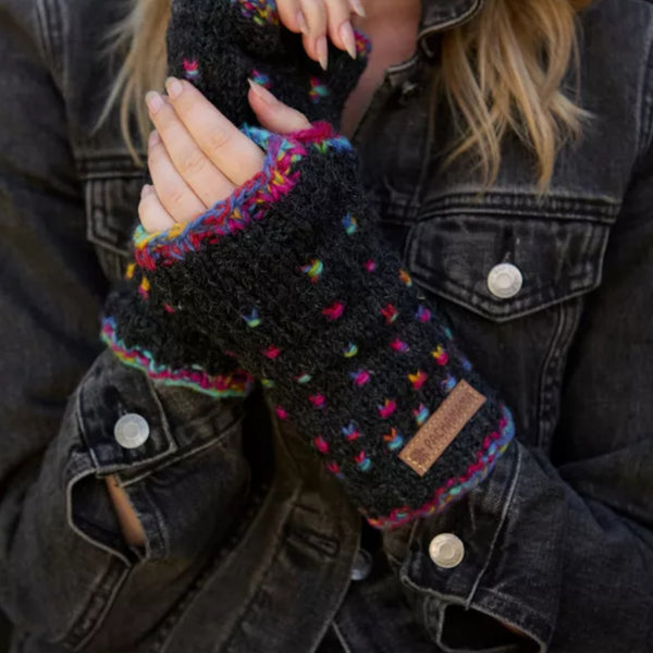 The Hat Shop Pachamama Mosaic Wool Handwarmers
