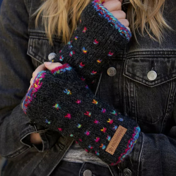 The Hat Shop Pachamama Mosaic Wool Handwarmers 