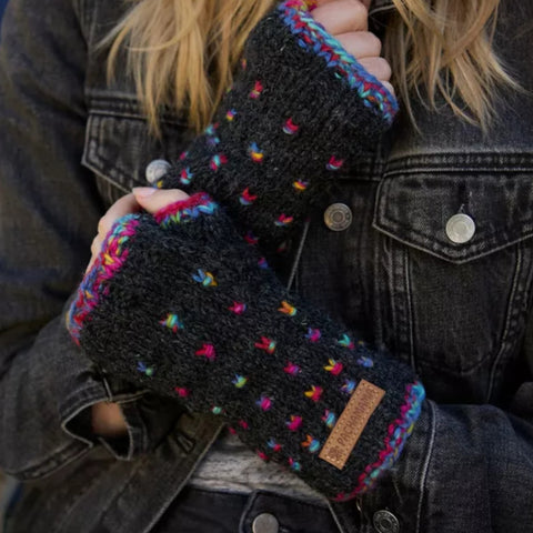 The Hat Shop Pachamama Mosaic Wool Handwarmers 