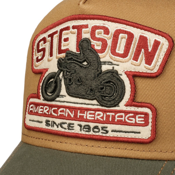 The Hat Shop Stetson Motorcycle Trucker Cap logo