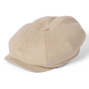 The Hat Shop Failsworth Irish Linen Murphy Bakerboy 'Herringbone'