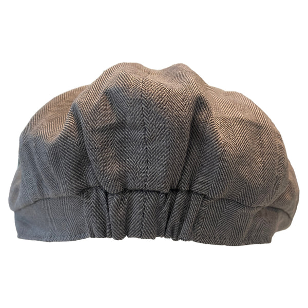 The Hat Shop Failsworth Irish Linen Murphy Bakerboy 'Dark Grey' Back