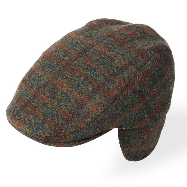 The Hat Shop Failsworth Harris Tweed Cap with Ear Flaps
