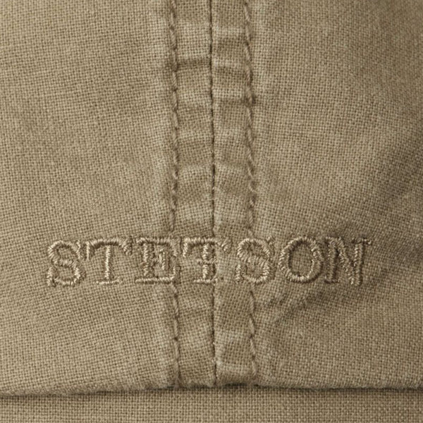 The Hat Shop Stetson Hatteras Organic Cotton Bakerboy - Newsboy Cap 'Olive'