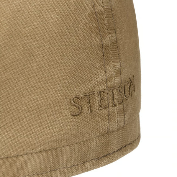 The Hat Shop Stetson Organic Cotton Hatteras Cap Khaki