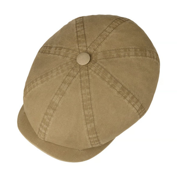 The Hat Shop Stetson Organic Cotton Hatteras Cap Khaki