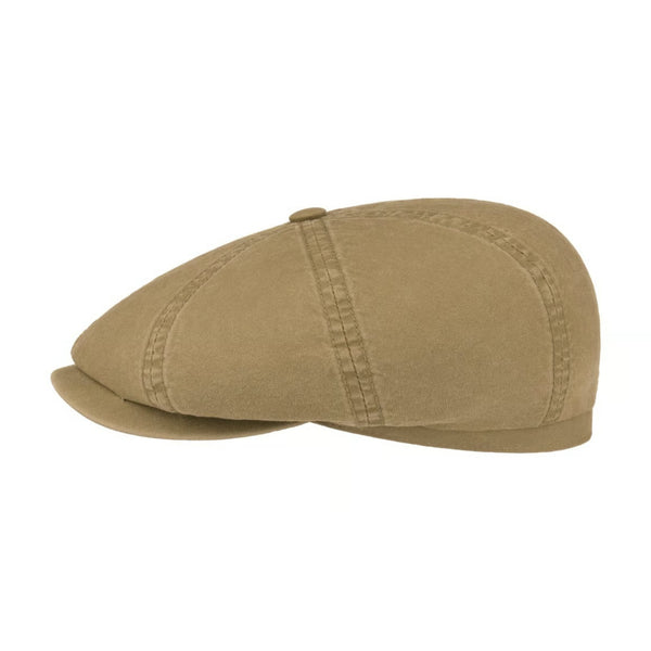The Hat Shop Stetson Organic Cotton Hatteras Cap Khaki