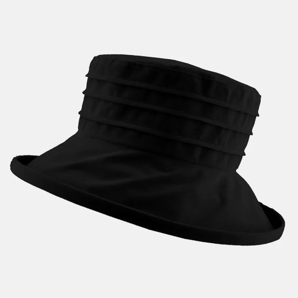 The Hat Shop Proppa Toppa Water Resistant Velour Packable Hat Black