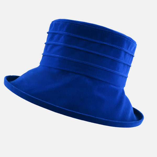 The Hat Shop Proppa Toppa Water Resistant Velour Packable Hat Royal Blue