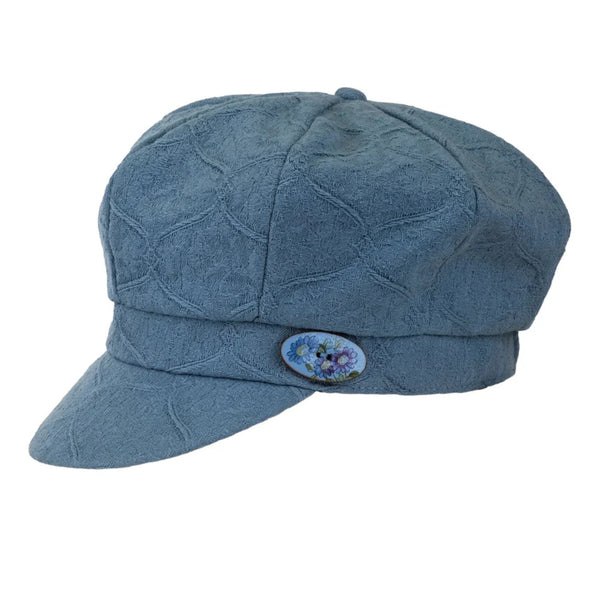 The Hat Shop Proppa Toppa Damask Cotton Bakerboy Hat