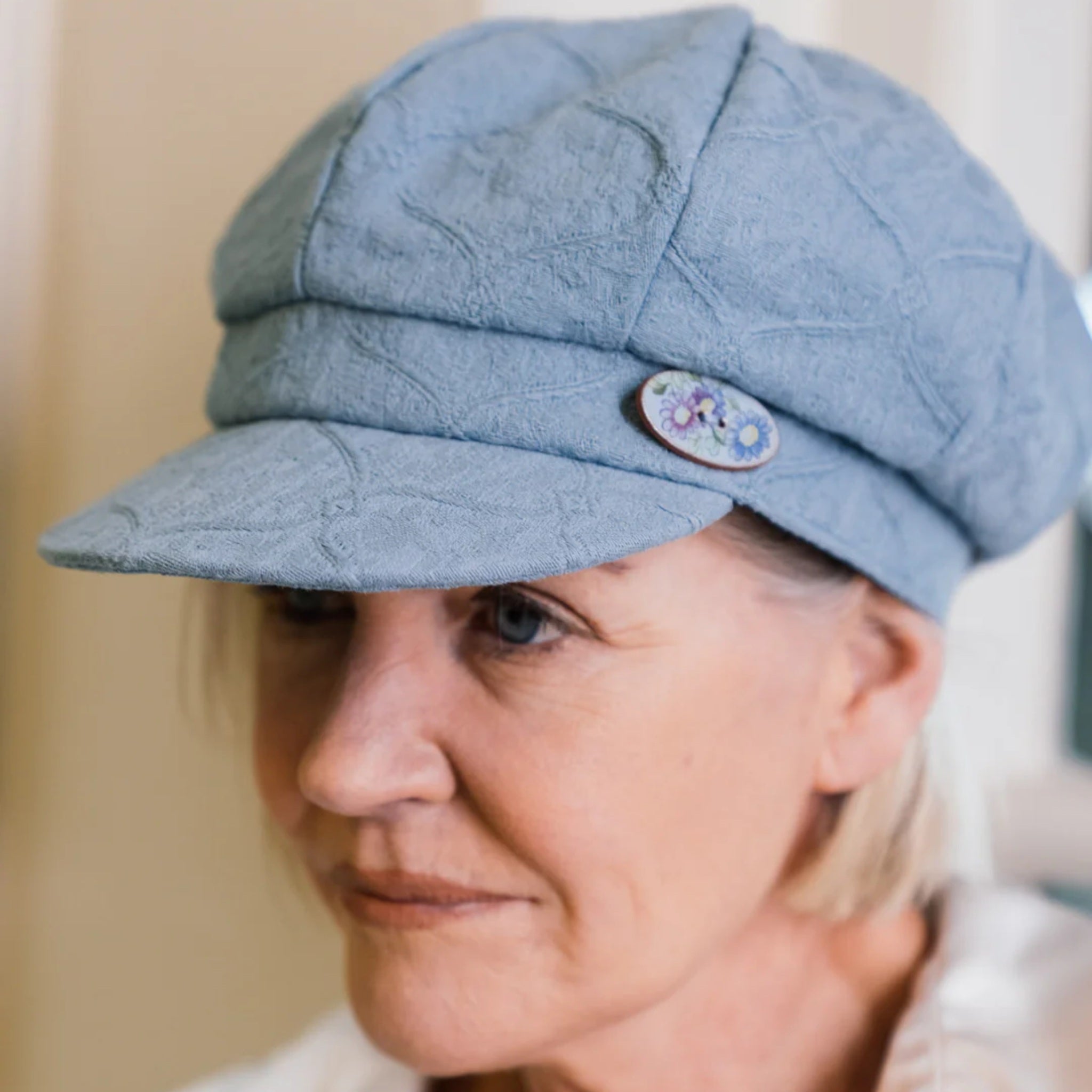 The Hat Shop Proppa Toppa Damask Cotton Bakerboy Hat