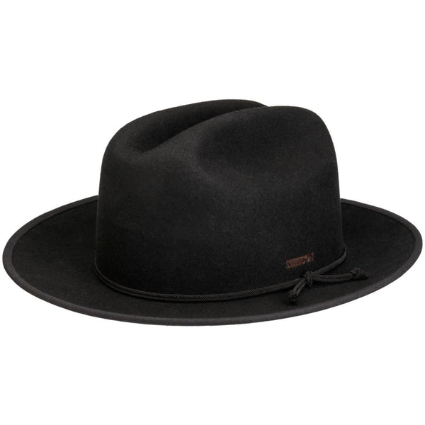 The Hat Shop Stetson Plains Cattleman Western Hat Black