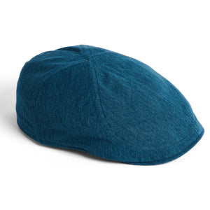 The Hat Shop Failsworth Cotton Porto Duckbill Cap 'Teal/Red'