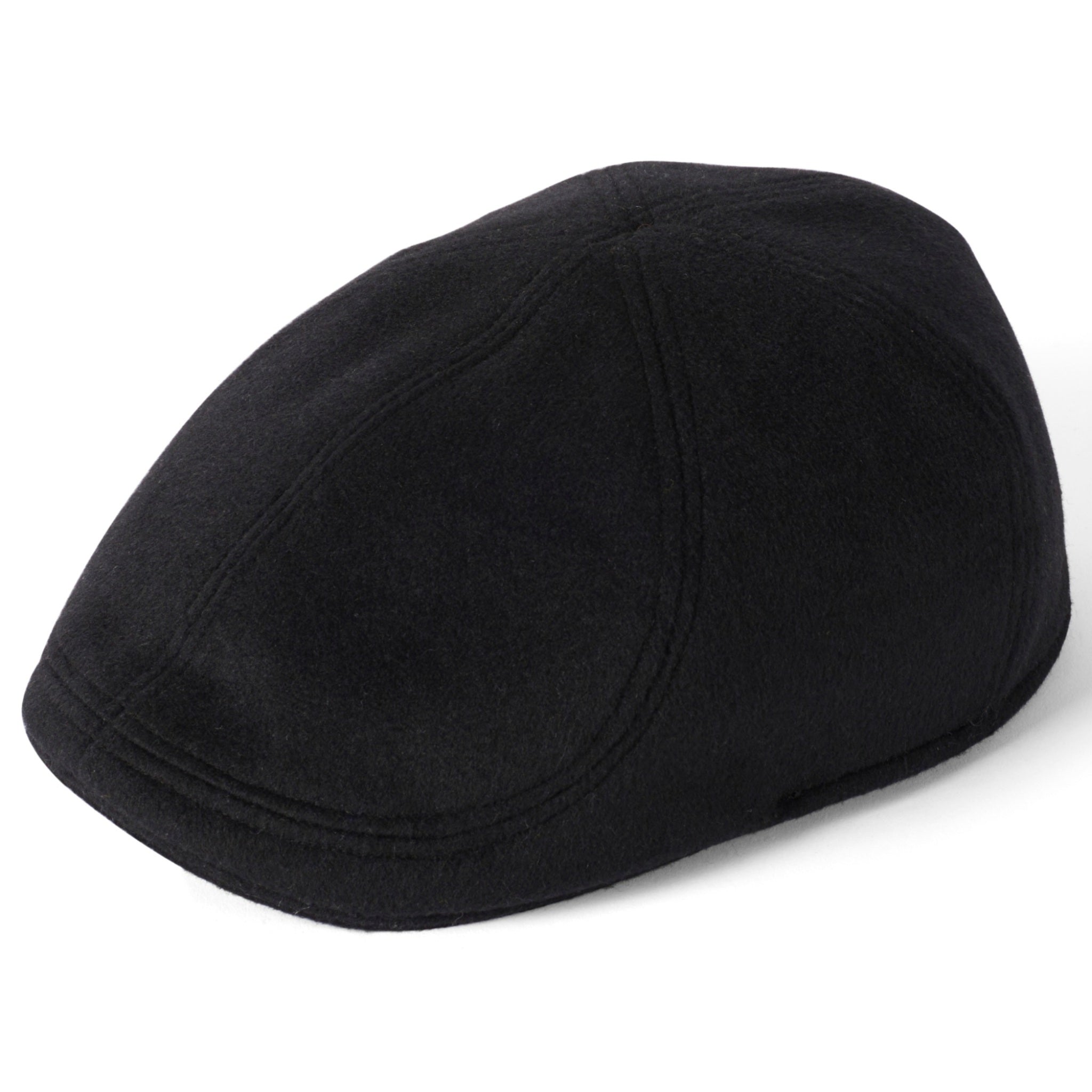 The Hat Shop Failsworth Porto Wool Blend Cap Black