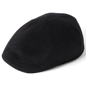 The Hat Shop Failsworth Porto Wool Blend Cap Black
