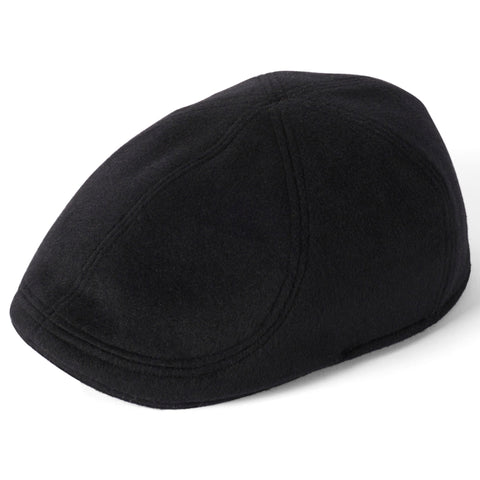 The Hat Shop Failsworth Porto Wool Blend Cap Black