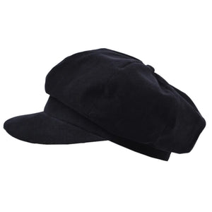 The Hat Shop Ladies Proppa Toppa Bakerboy Chelsea Cap 'Black'