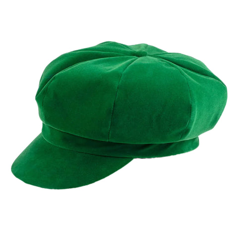 The Hat Shop Ladies Proppa Toppa Bakerboy Chelsea Cap 'Emerald'