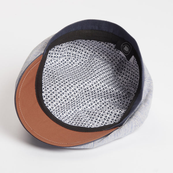 The Hat Shop Dasmarca Raggie Cotton/Linen Bakerboy Cap 'Natural'