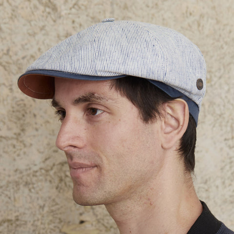 The Hat Shop Dasmarca Raggie Cotton/Linen Bakerboy Cap 'Natural'