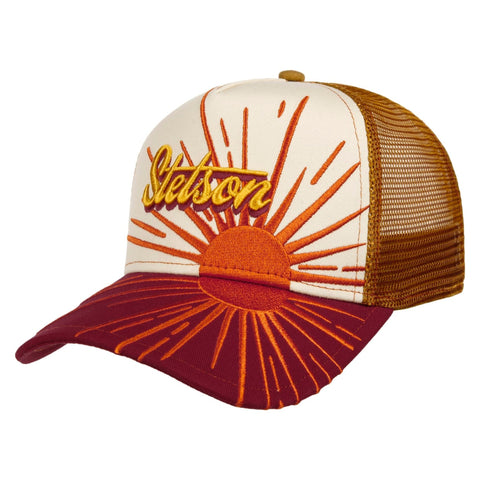 The Hat Shop Stetson Rising Sun Trucker Cap