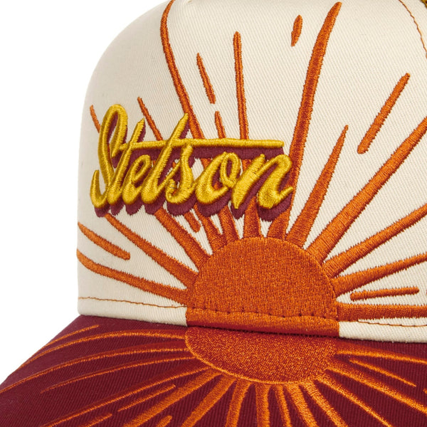 The Hat Shop Stetson Rising Sun Trucker Cap