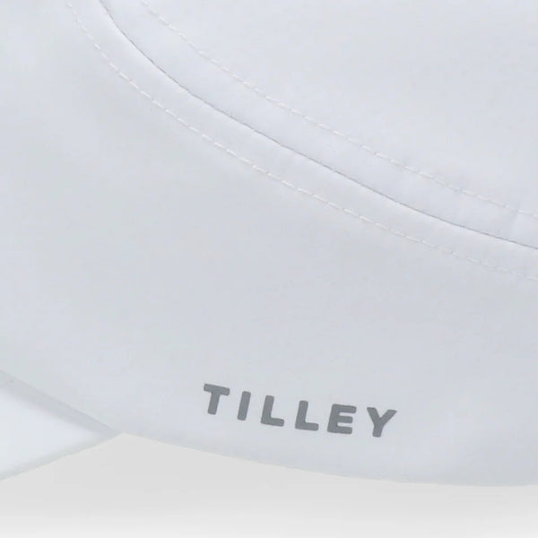 The Hat Shop TIlley Ultra Lightweight Running Cap White Logo