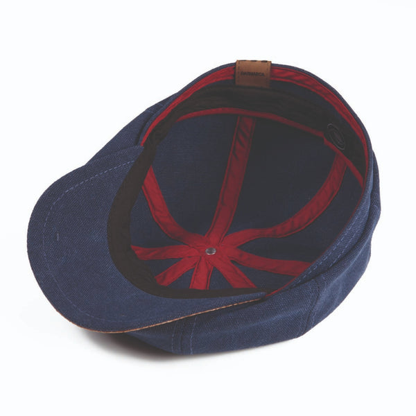 The Hat Shop Dasmarca Cotton Bakerboy Cap 'Indigo'