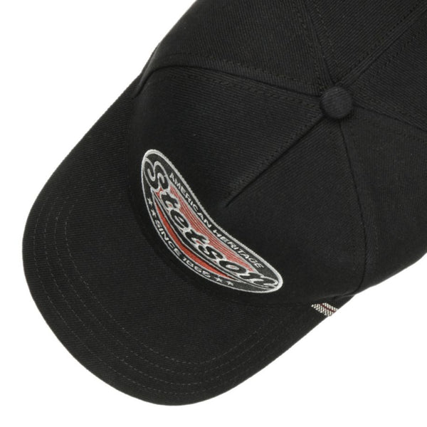 The Hat Shop Stetson Selvage Denim Trucker Cap 'Black'