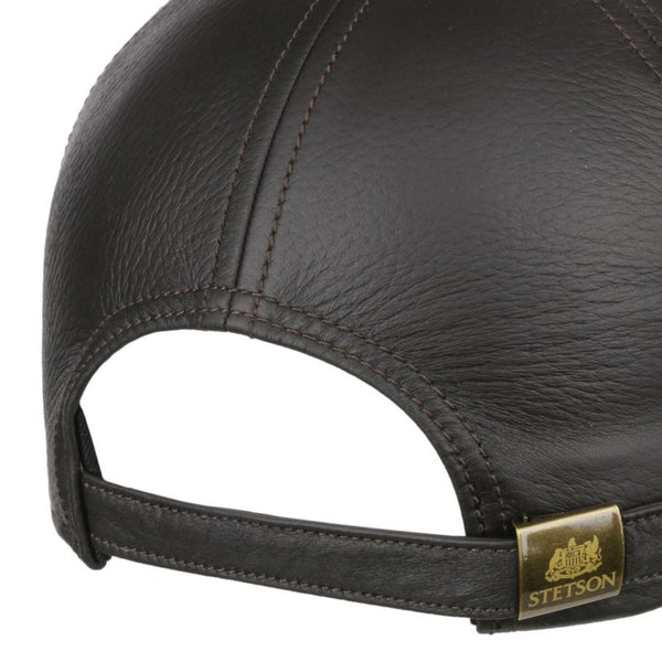 The Hat Shop Stetson Since 1865 Leather Cap 'Beige'