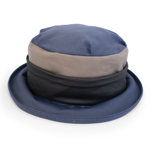 The Hat Shop Ladies Denton Wax Cotton Hat 'Navy"