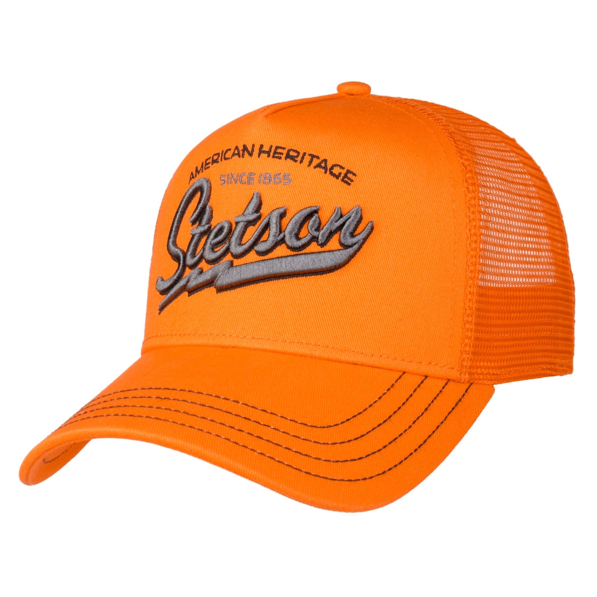 The Hat Shop Stetson American Heritage Trucker Cap 'Orange'